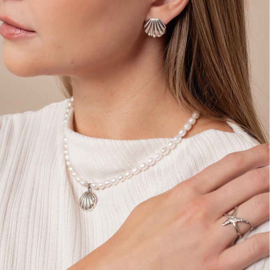 Naszyjnik Mea srebrny