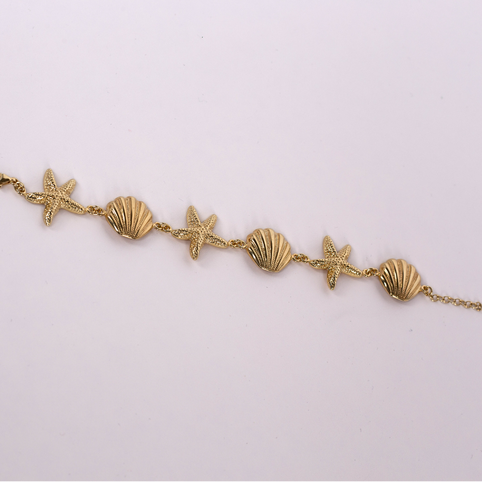 Bransoletka Oceanica pozłacana