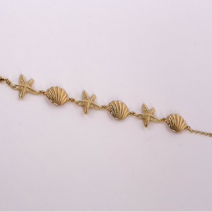 Bransoletka Oceanica pozłacana