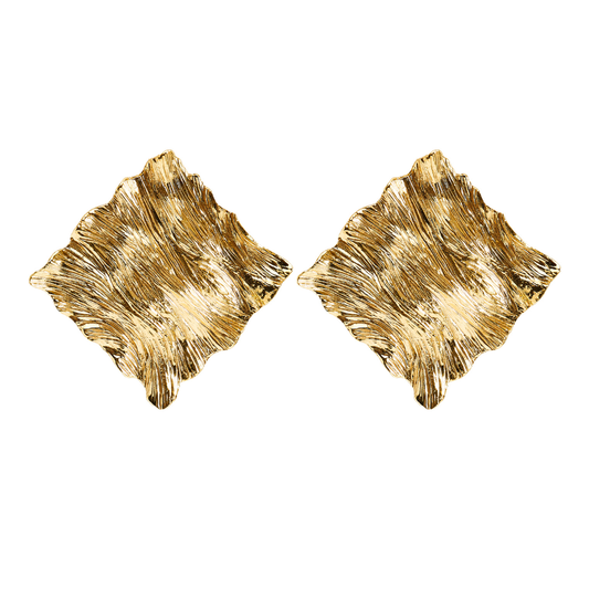 Kolczyki Tide pozłacane