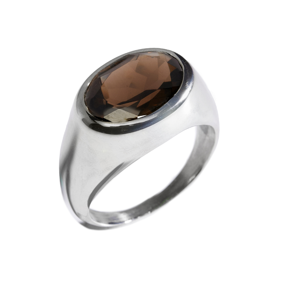 Pierścionek Silver Path Brown