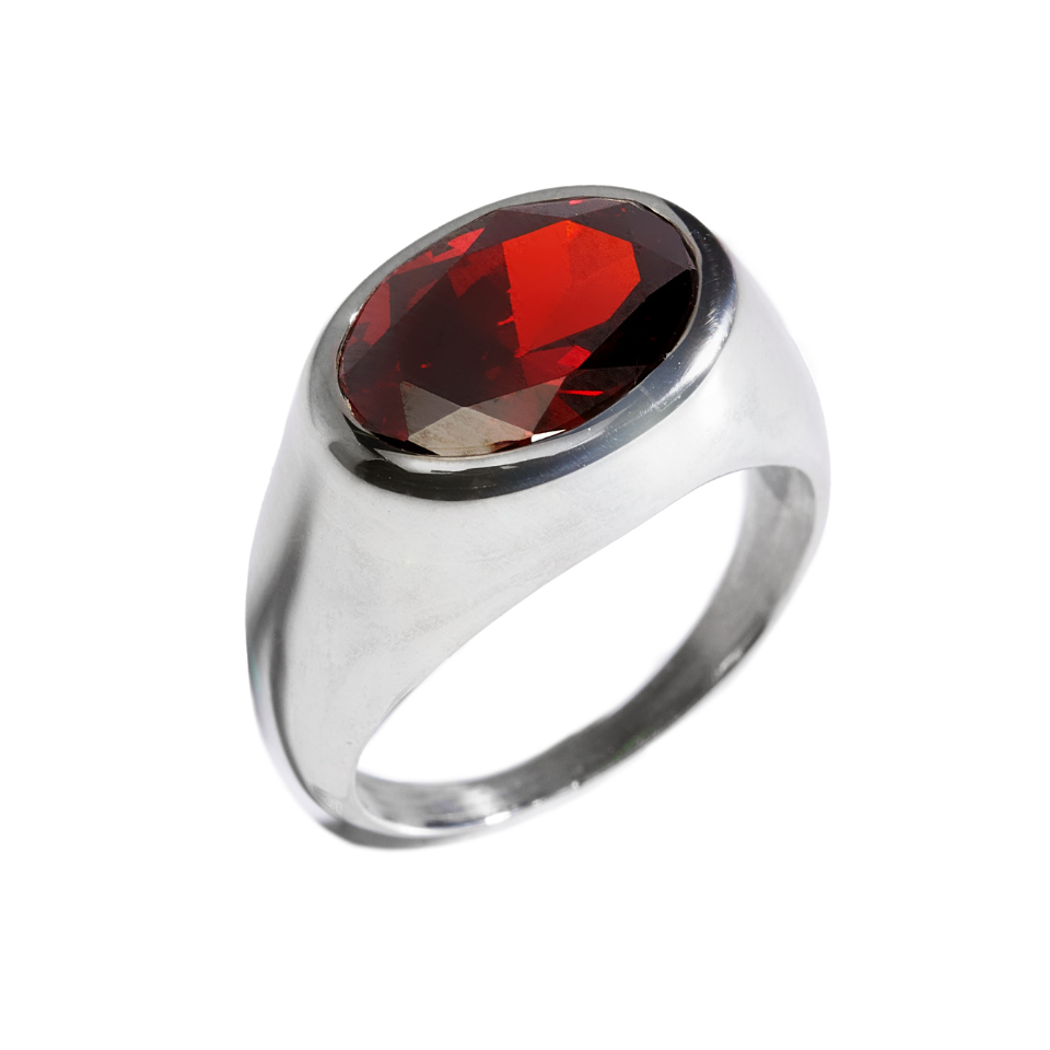 Pierścionek Silver Path Red