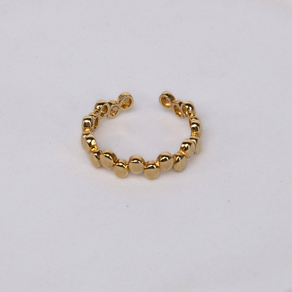 Pierścionek Free Flow pozłacany