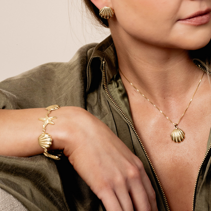 Bransoletka Oceanica pozłacana