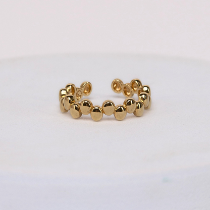 Pierścionek Free Flow pozłacany