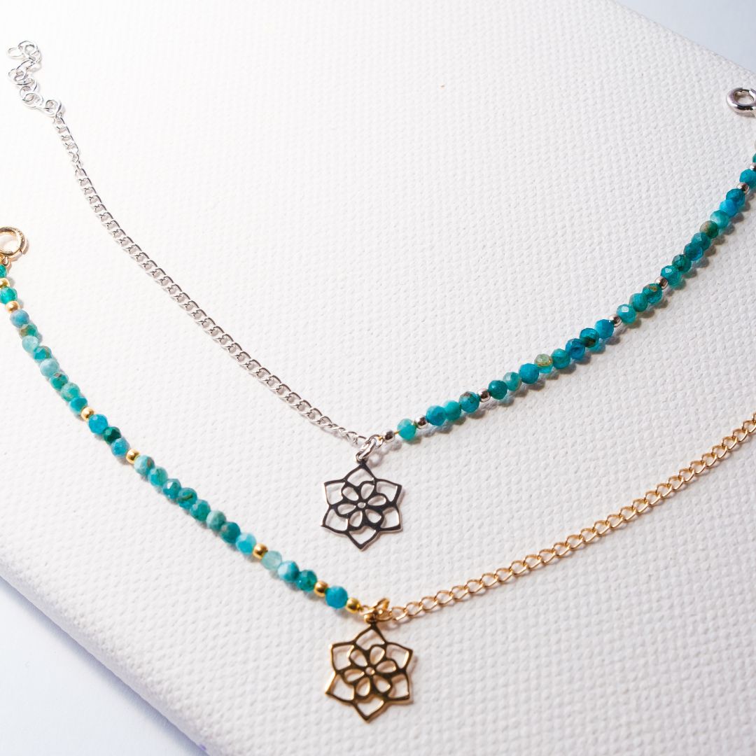 Bransoletka Flora pozłacana