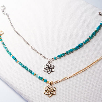 Bransoletka Flora pozłacana