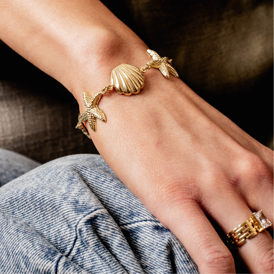 Bransoletka Oceanica pozłacana