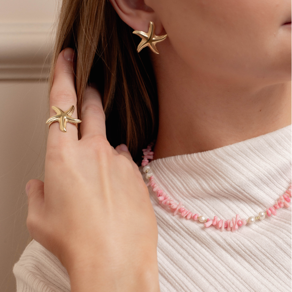 Naszyjnik Shara pozłacany