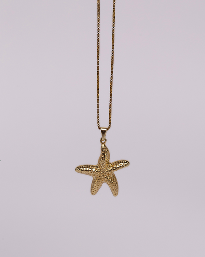 Naszyjnik Starfish pozłacany
