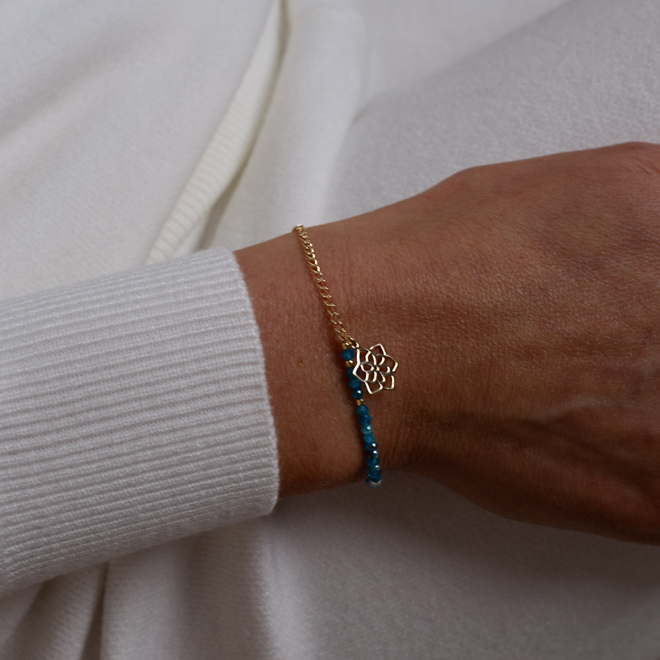 Bransoletka Flora pozłacana