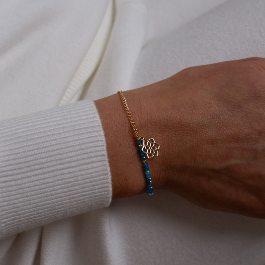 Bransoletka Flora pozłacana