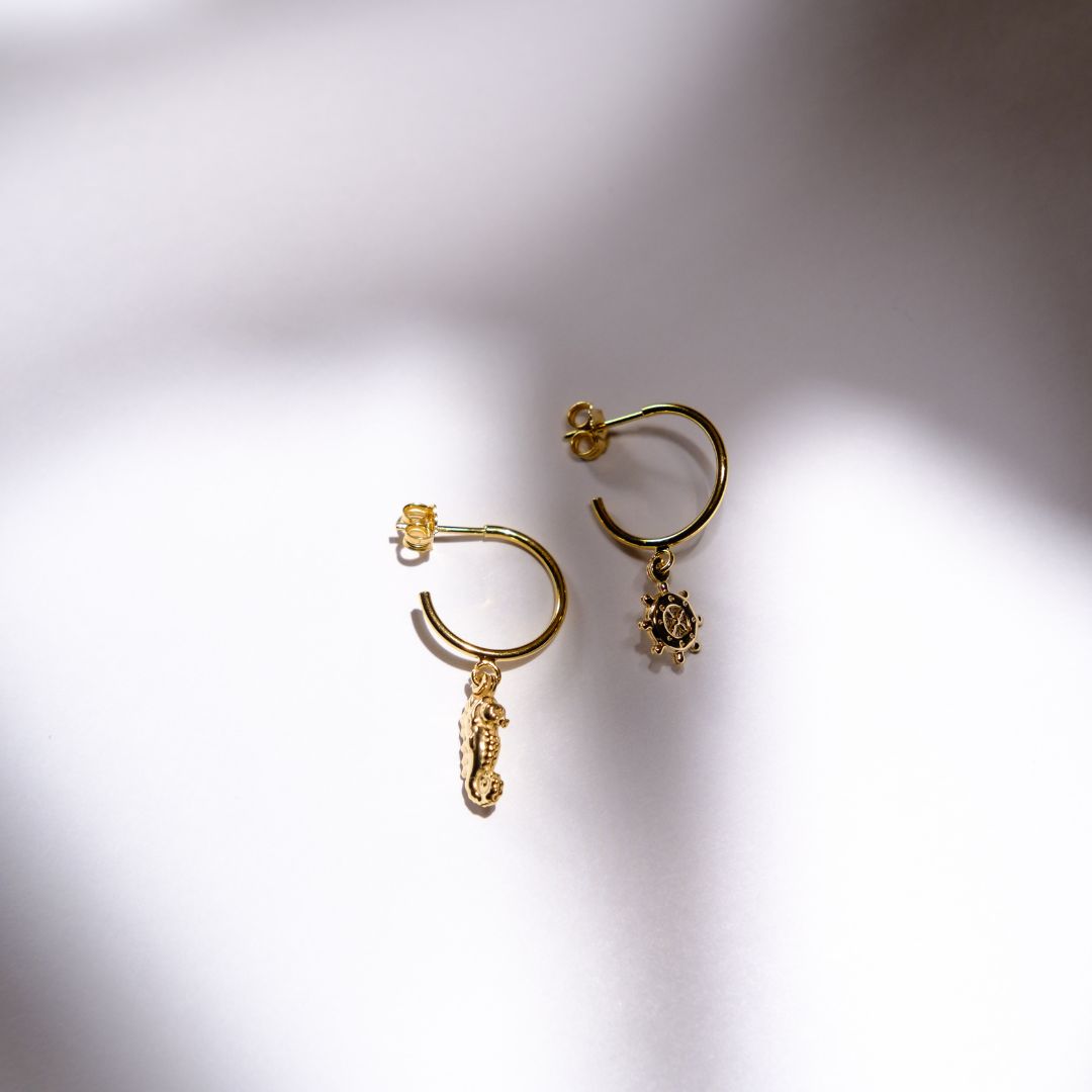 Kolczyki Muse pozłacane