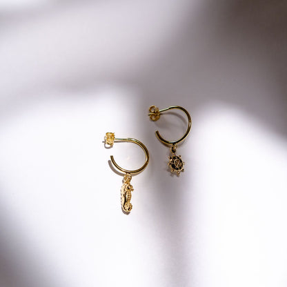 Kolczyki Muse pozłacane