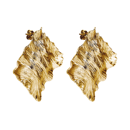 Kolczyki Tide pozłacane