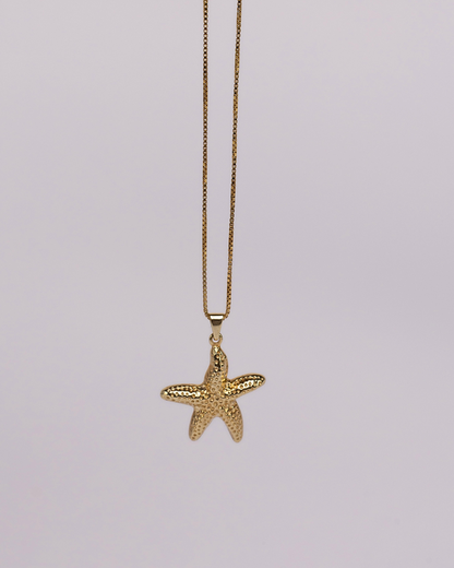 Naszyjnik Starfish pozłacany