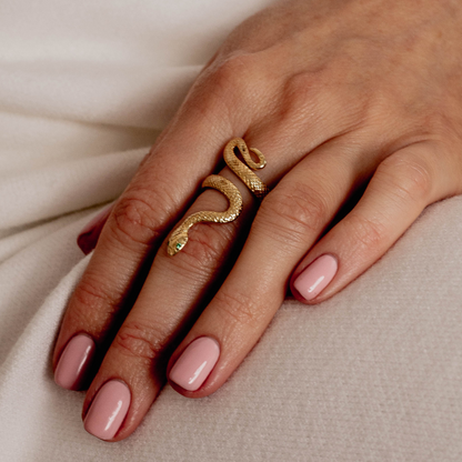 Pierścionek Aware pozłacany