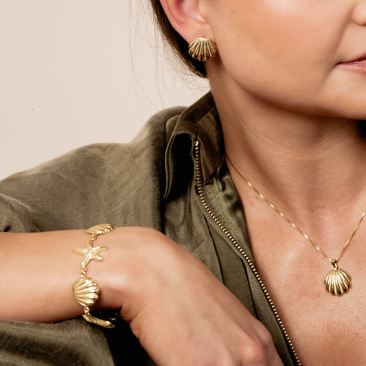 Kolczyki Mea pozlacane