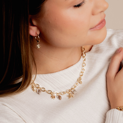 Naszyjnik Muse pozłacany