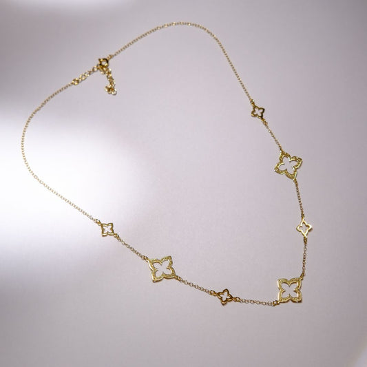 Naszyjnik Clover pozłacany