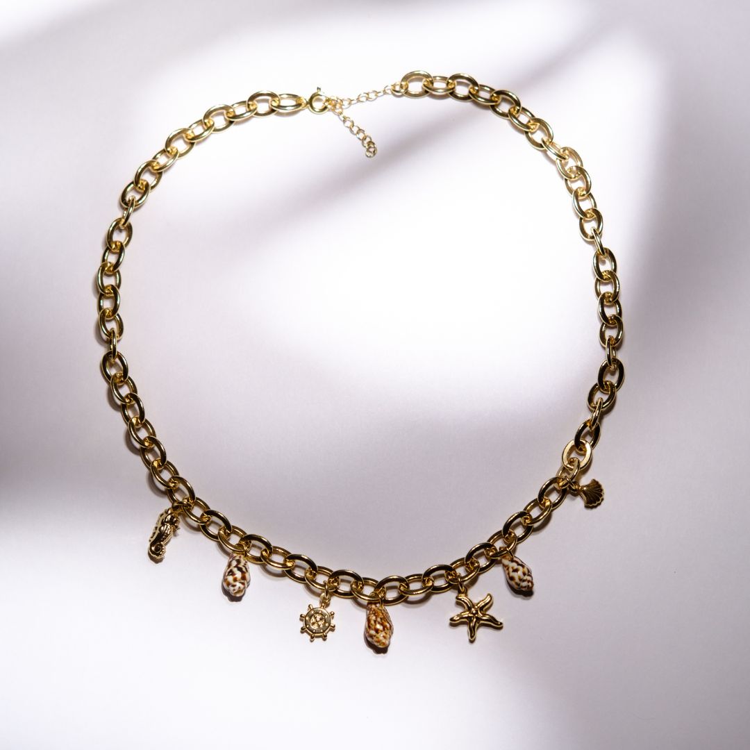 Naszyjnik Muse pozłacany