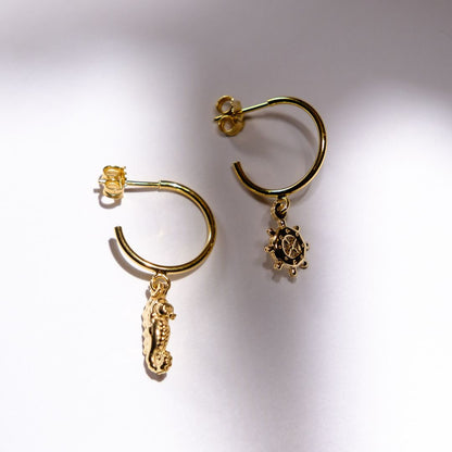 Kolczyki Muse pozłacane