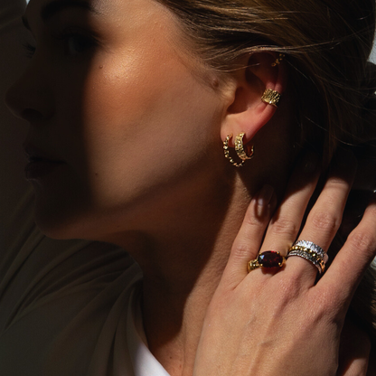 Kolczyki Spark pozłacane