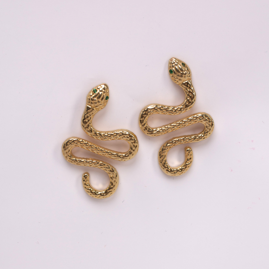 Kolczyki Aware pozłacane