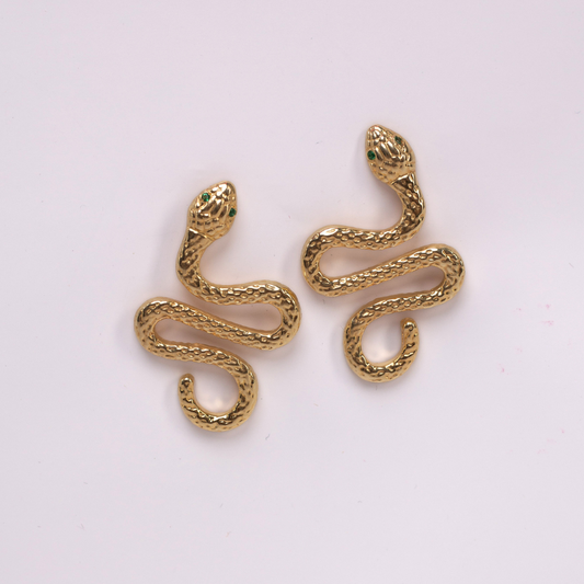 Kolczyki Aware pozłacane