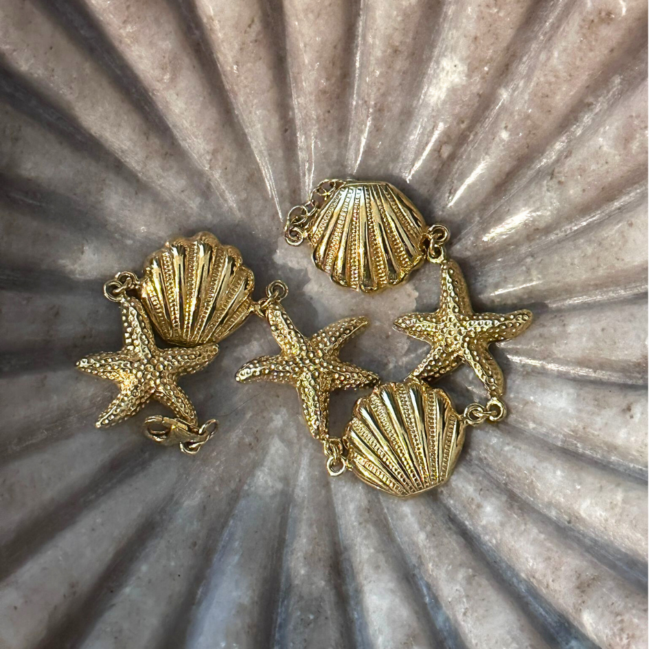 Bransoletka Oceanica pozłacana