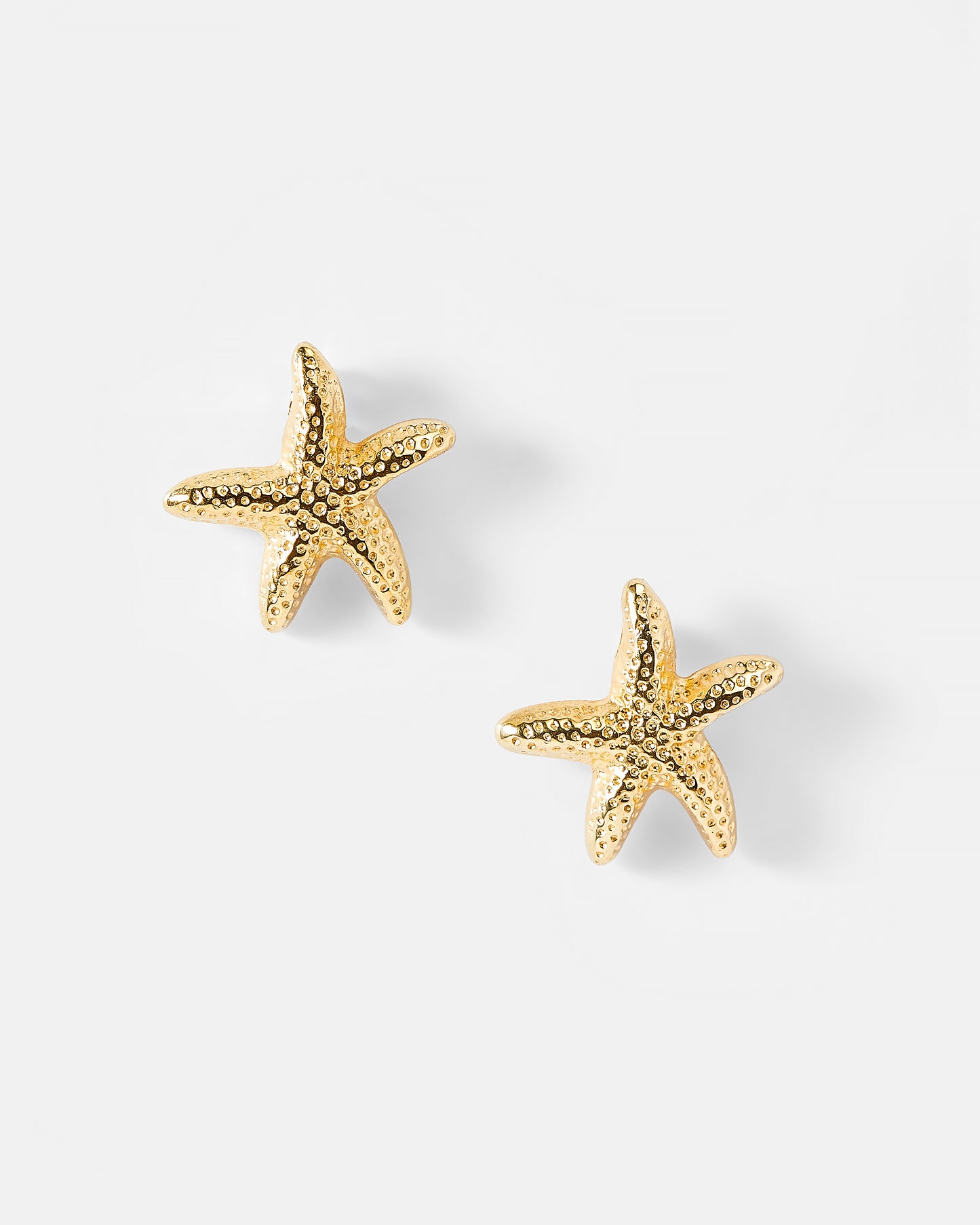 Kolczyki Starfish pozłacane