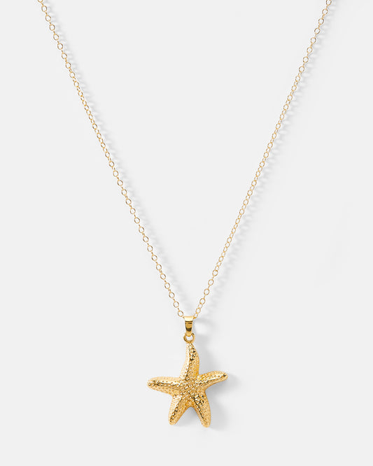 Naszyjnik Starfish pozłacany